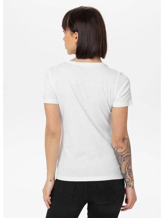 PITBULL PITBULL T-Shirt Koszulka damska NO LOGO XL Biały Regular Fit