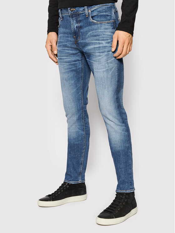 Guess Jeans hlače Chris M2RA27 D46AE Modra Super Skinny Fit