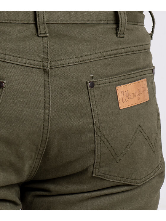 Wrangler Wrangler Spodnie materiałowe 112339317 Zielony Slim Fit