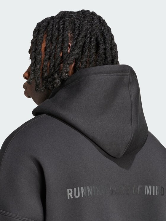 adidas adidas Bluza techniczna adi365 Running Community Culture Czarny Loose Fit