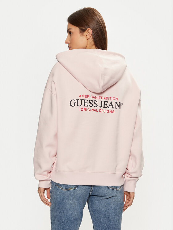 Guess Jeans Guess Jeans Bluza W4BQ21 KC811 Beżowy Regular Fit