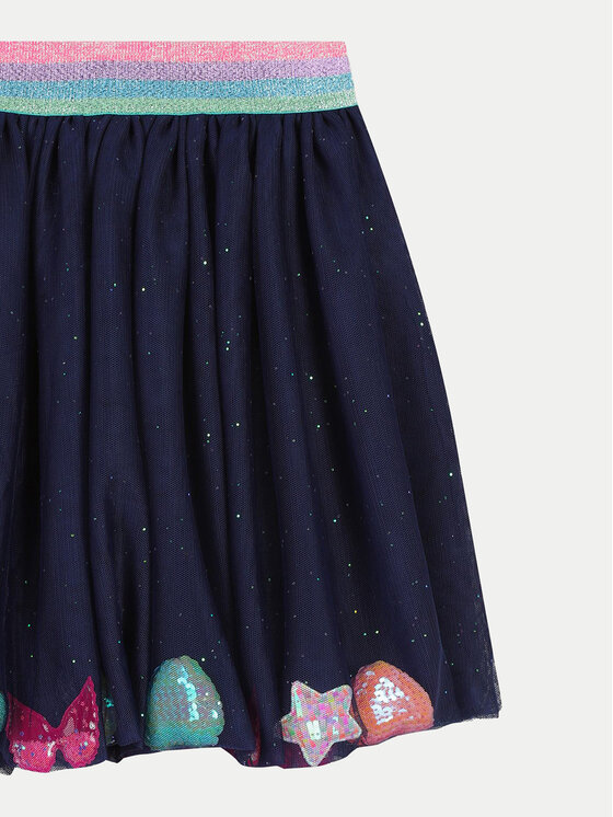 Billieblush Billieblush tylová sukně U20417 Tmavomodrá Regular Fit