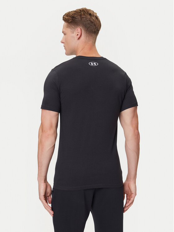 Under Armour Under Armour T-krekls Ua Gl Foundation Update Ss 1382915-001 Melns Loose Fit