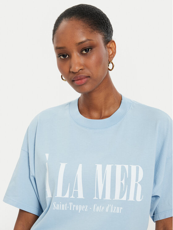 ViCOLO ViCOLO T-Shirt RB0083 Himmelblau Regular Fit
