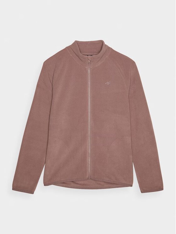 4F 4F Felpa di pile 4FWMM00TFLEF294-83S Marrone Regular Fit