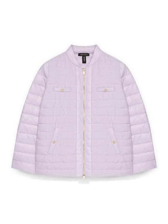 Fiorella Rubino Fiorella Rubino Giubbotto piumino F384T001273N009 Viola A-Line Fit