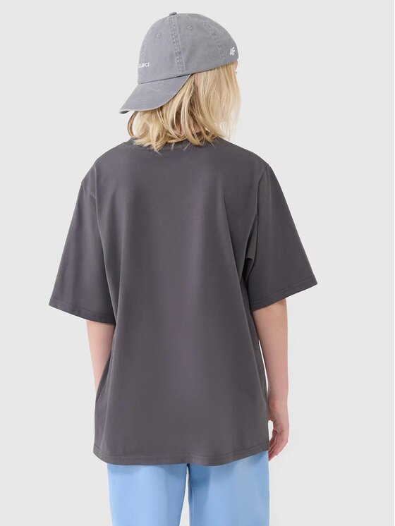 4F 4F Tričko 4FJASAW24TTSHM2596-22S Čierna Oversize