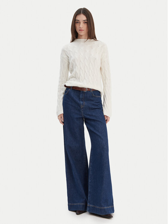 United Colors Of Benetton United Colors Of Benetton Pulover 1335D2467 Alb Regular Fit