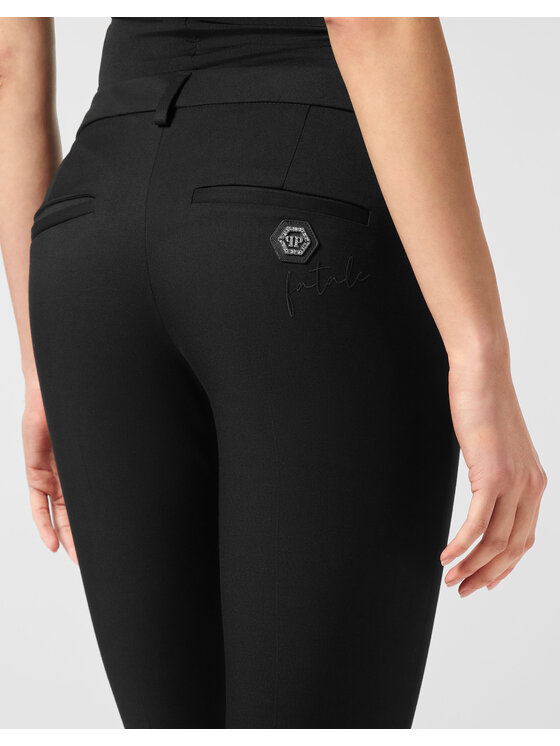 PHILIPP PLEIN PHILIPP PLEIN Spodnie materiałowe 26481 Czarny