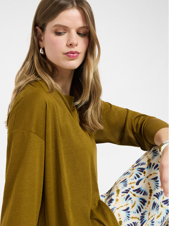 Elena Mirò Elena Mirò T-shirt G092Z000613N025 Verde Regular Fit