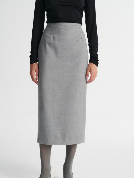 MARI PRETI MARI PRETI Gonna a matita SELENE Grigio Slim Fit