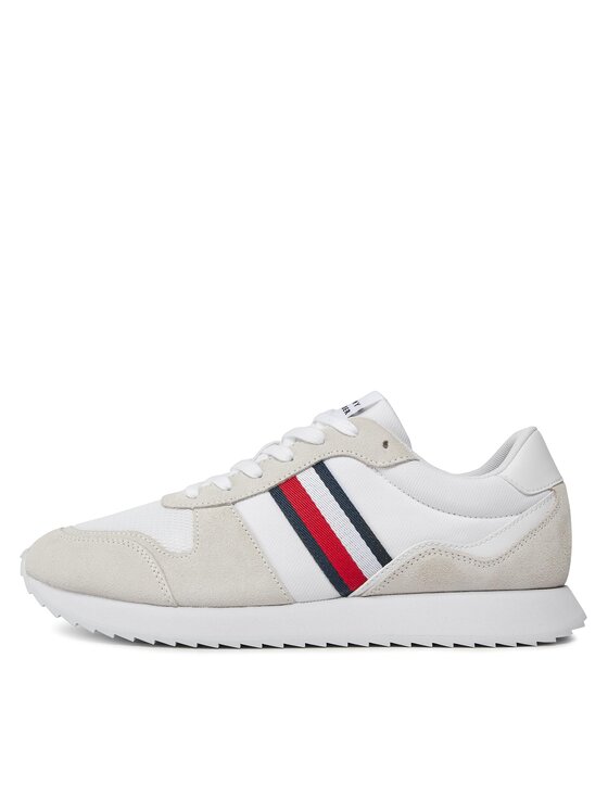 Tommy Hilfiger Tommy Hilfiger Снікерcи Runner Evo Mix Ess FM0FM04886 Білий