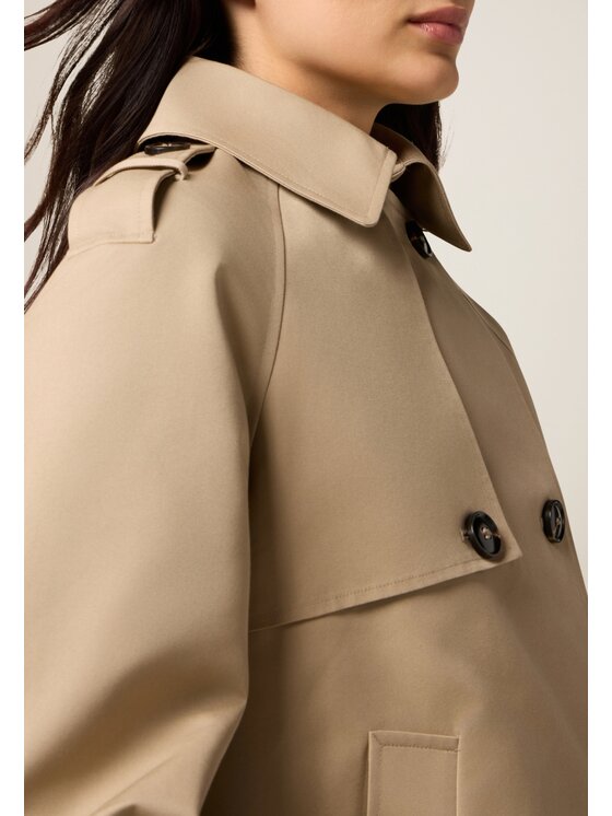 Oltre Oltre Płaszcz 0075J000118N002 Écru Baggy Fit