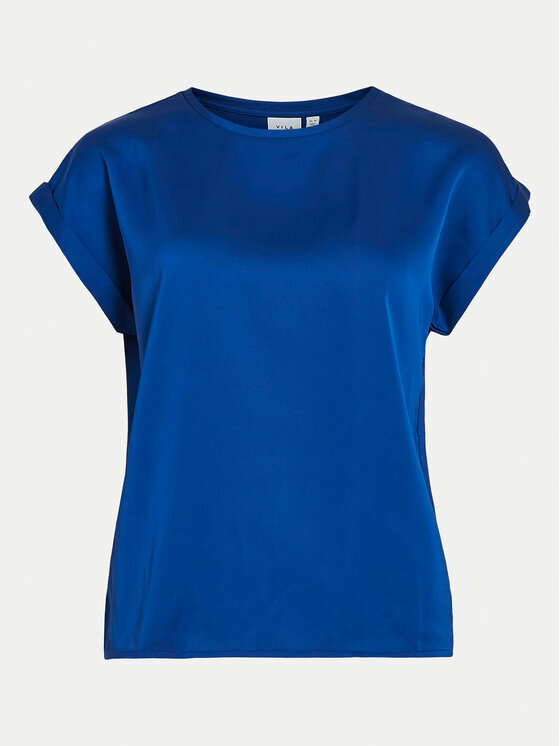 Vila Vila T-Shirt Ellette 14059563 Niebieski Regular Fit