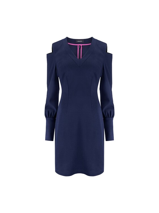 La Mania La Mania Abito da cocktail CAUCA Blu scuro Classic Fit