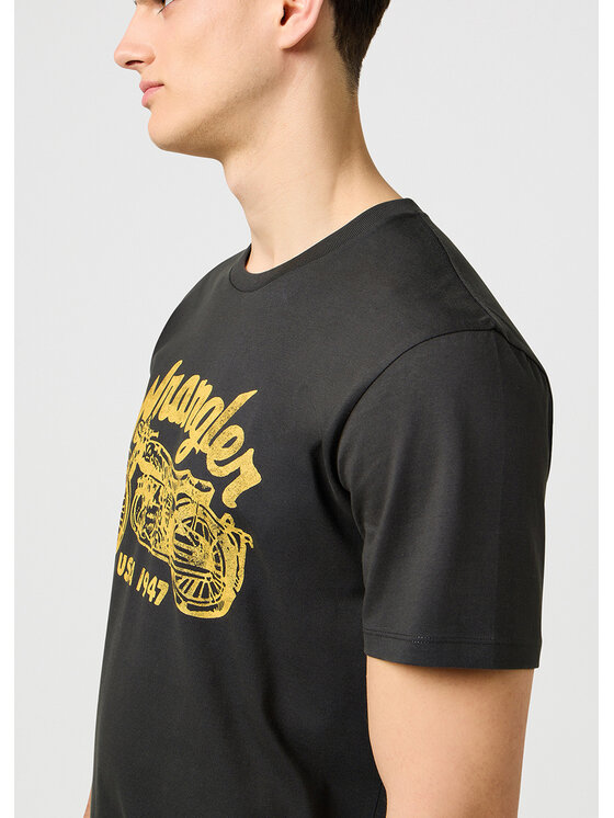 Wrangler Wrangler T-shirt AMERICANA TEE Nero Regular Fit