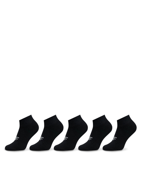 4F 4F 5er-Set niedrige Kindersocken 4FJWAW23USOCF231 Schwarz