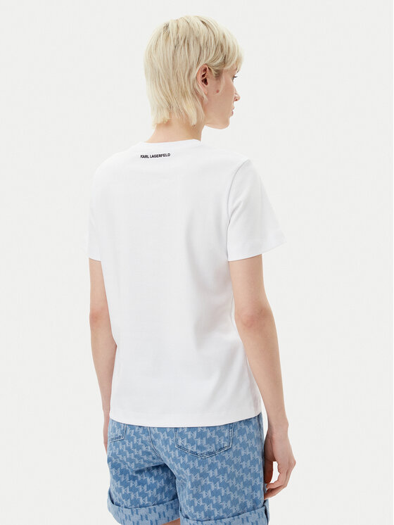 KARL LAGERFELD KARL LAGERFELD Marškinėliai A2W17103 Balta Regular Fit