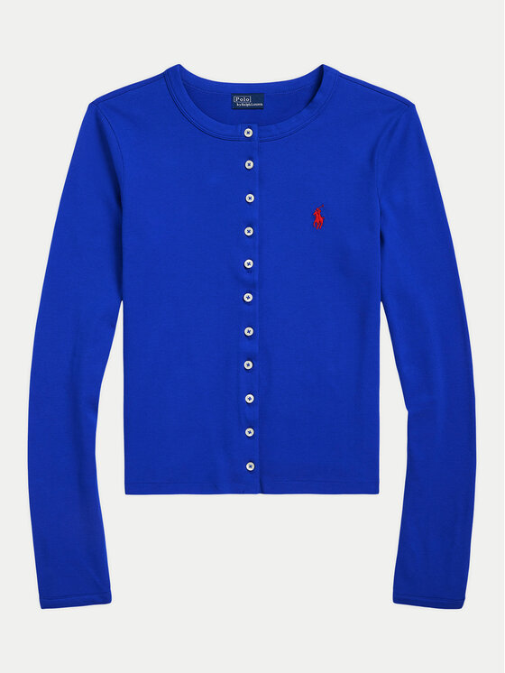 Polo Ralph Lauren Polo Ralph Lauren Kardigan 211941175007 Niebieski Slim Fit
