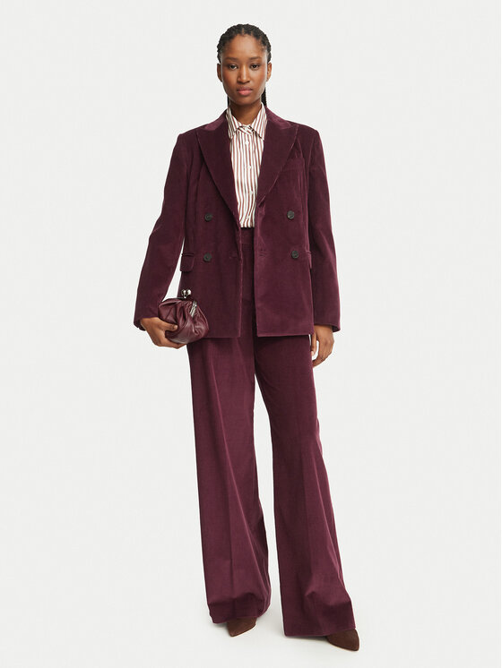 Weekend Max Mara Weekend Max Mara Marynarka Katanga 2625046012 Bordowy Regular Fit