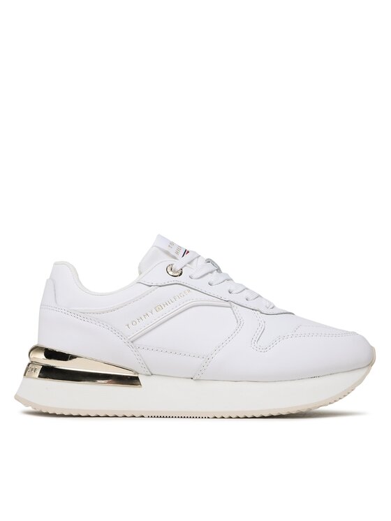Tommy Hilfiger Tommy Hilfiger Sportcipő Elevated Feminine Leather Runner FW0FW07108 Fehér