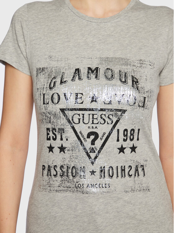 Guess Guess T-Shirt W3RI62 JA900 Grau Regular Fit