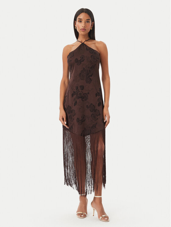 Vero Moda Rochie cocktail Tathiana 10355696 Maro închis Regular Fit