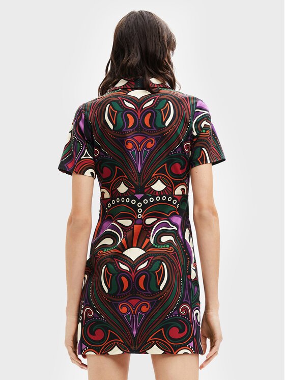 Desigual Desigual Sukienka codzienna Celia 22WWVW19 Kolorowy Regular Fit