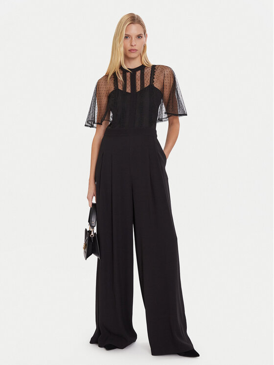 TWINSET TWINSET Jumpsuit 252TT2340 Schwarz Wide Leg