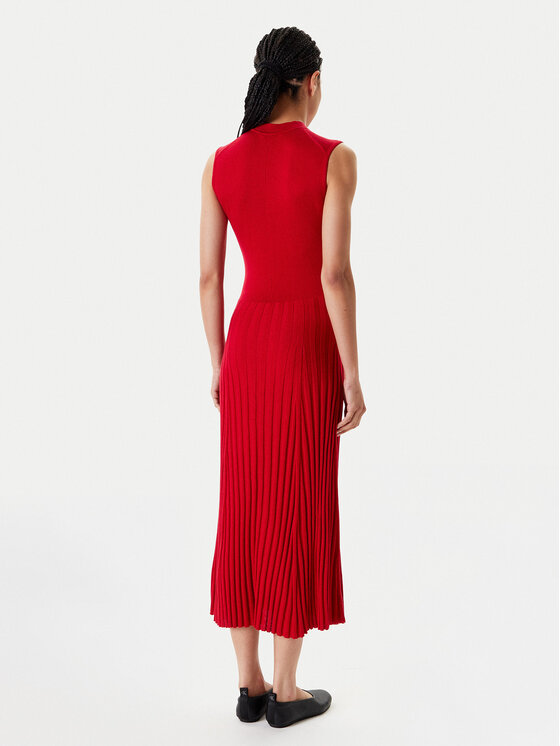 Tommy Hilfiger Tommy Hilfiger Rochie tricotată WW0WW45653 Roșu Slim Fit