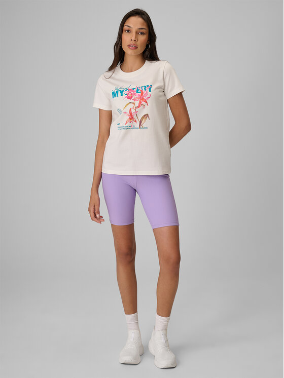 4F 4F T-Shirt TROPIC ORCHID Biały Regular Fit