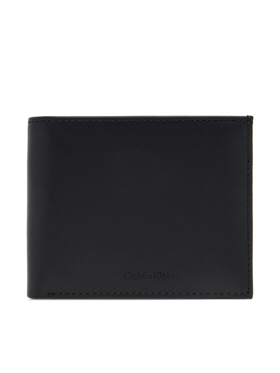 Calvin Klein Calvin Klein Ανδρικό Πορτοφόλι Ck Premium Bifold 5Cc W/Coin K50K512923 Μαύρο