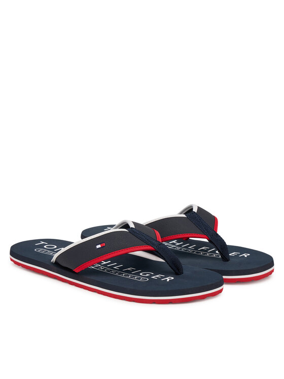 Tommy Hilfiger Tommy Hilfiger В'єтнамки Tumble Beach Sandal FM0FM05710 Cиній
