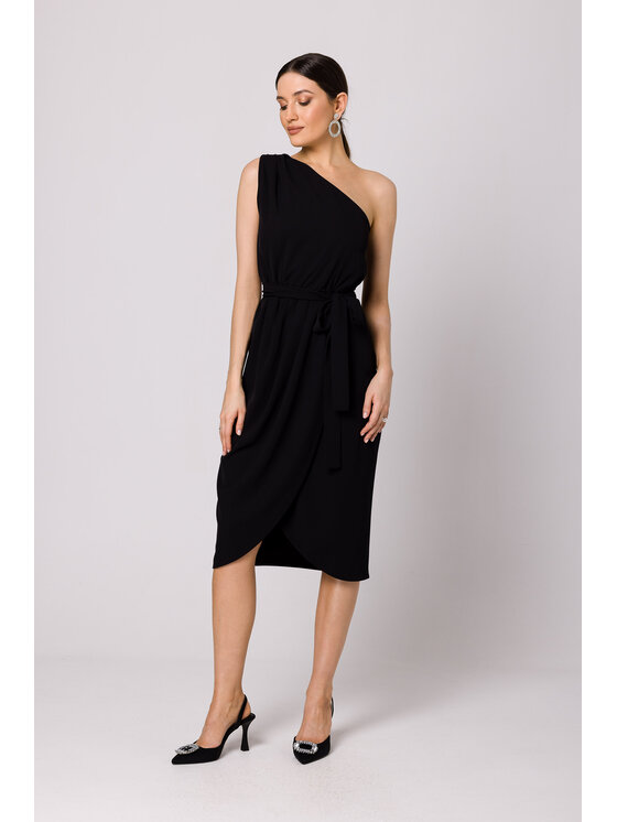 Makover Makover Vestito da giorno K160 Nero Regular Fit