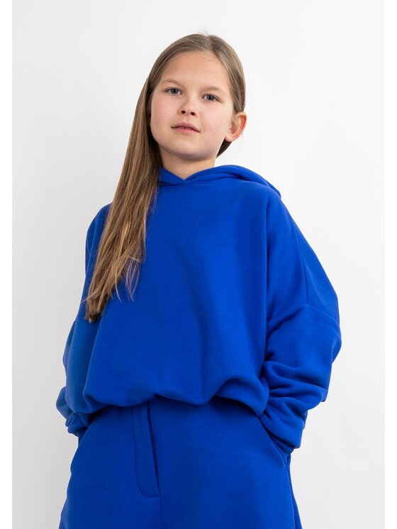 DKaren Sport DKaren Sport Bluza DK-K-B27 Kids Niebieski Balloon Fit