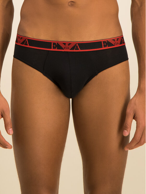 Emporio Armani Underwear Emporio Armani Underwear Sada 3 kusů slipů 111734 0P715 73320 Černá