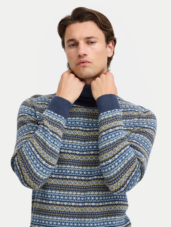 Blend Blend Rollkragenpullover 20717856 Blau Regular Fit