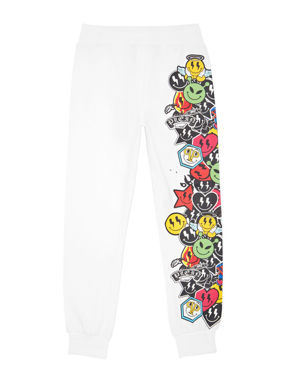 PHILIPP PLEIN PHILIPP PLEIN Joggery 19979 Biały Jogger Fit