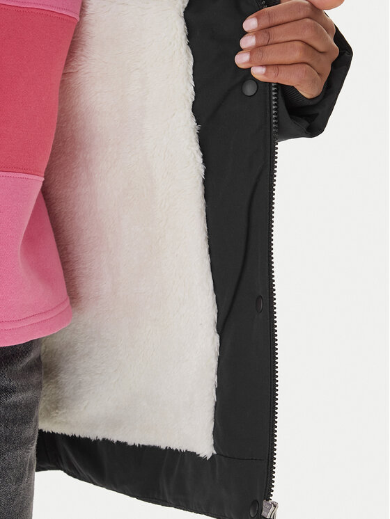 Roxy Roxy Зимно палто ERJJK03666 Черен Regular Fit