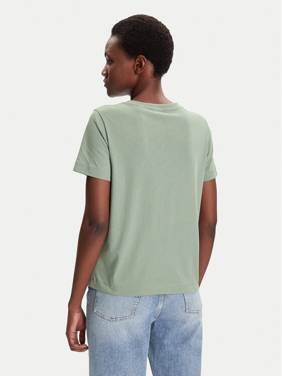 Gant Gant T-krekls Shield 4200750 Zaļš Regular Fit