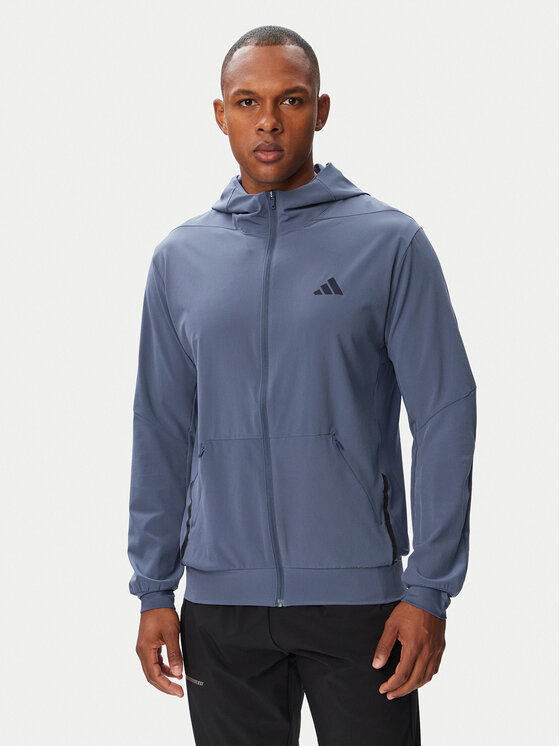 adidas Hanorac D4T Workout KS6394 Albastru Regular Fit