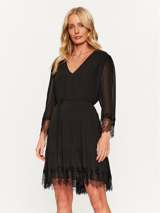 TWINSET TWINSET Rochie cocktail 232TP2161 Negru Regular Fit
