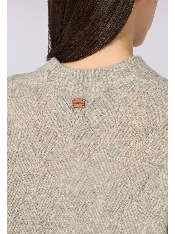 Trussardi Trussardi Cardigan M7476001137N003 Grigio Regular Fit