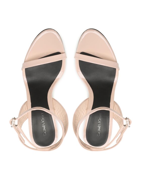 Calvin Klein Calvin Klein Σανδάλια Stiletto 90- Patent HW0HW01632 Μπεζ