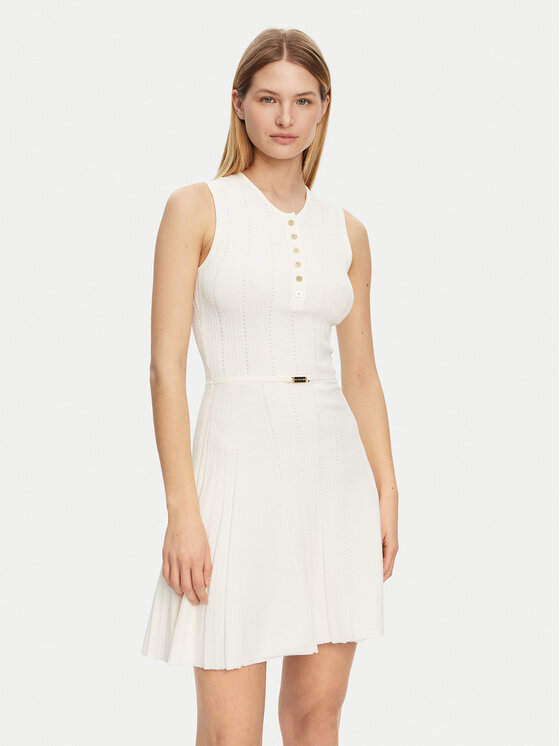 Sukienka dzianinowa Marciano Guess, Rozmiar 46, Écru, 5GGK26 5874Z