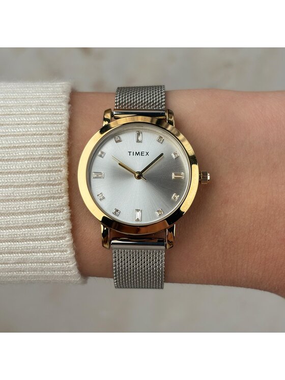 Timex Timex Hodinky TW2Y48800 Strieborná