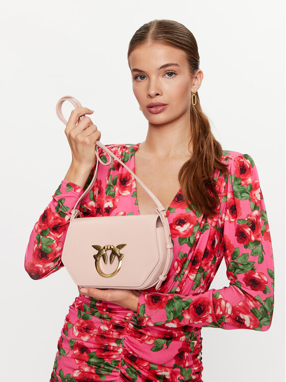 PINKO Pinko Дамска чанта Love Click Exagon Mini PE 23 PLTT 100075 A0F1 Розов