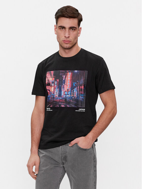 Only & Sons Tricou Lex 22028171 Negru Relaxed Fit