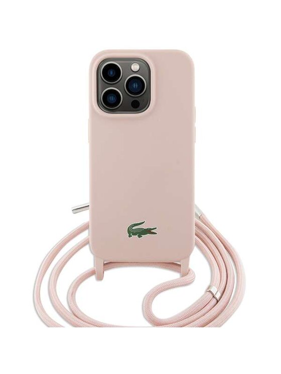 Lacoste Lacoste Etui na telefon Apple iPhone 15 Pro Różowy