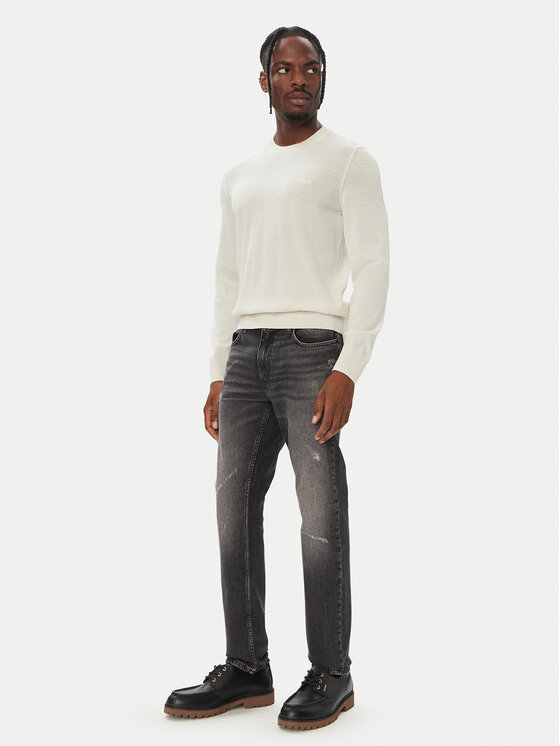 BOSS BOSS Pullover Leno 50571914 Creme Regular Fit